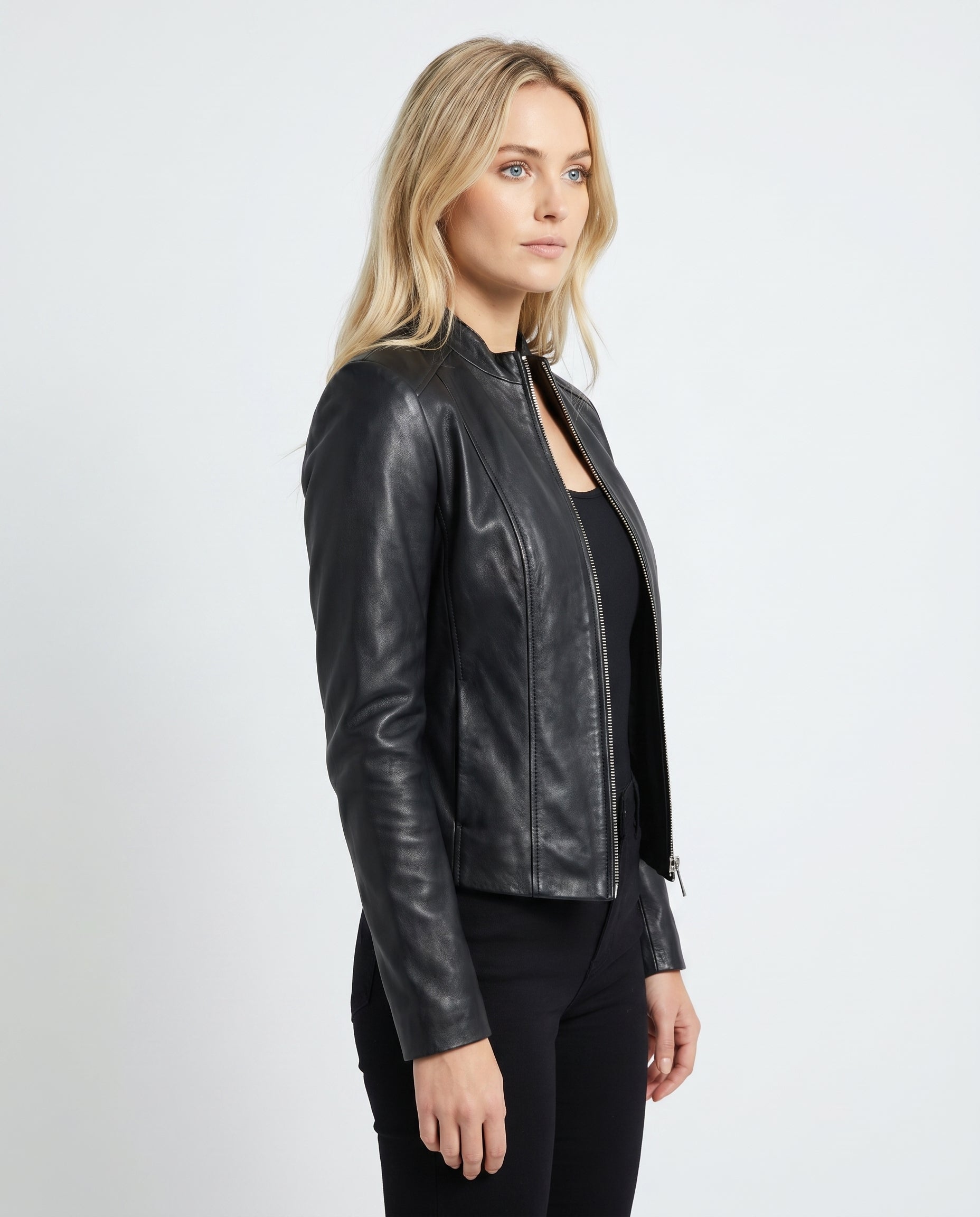 Women’s Fitted Leather Jacket