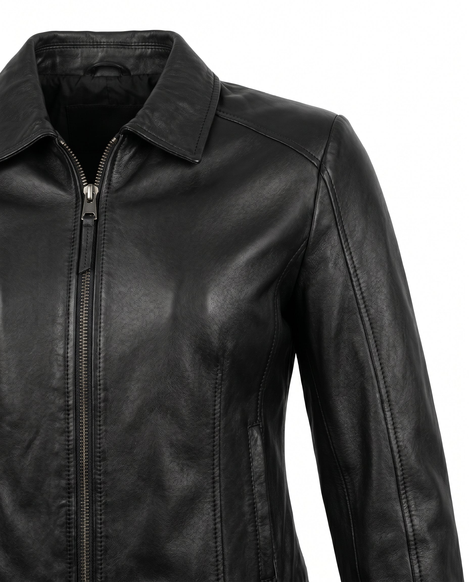 Women’s Fitted Leather Jacket