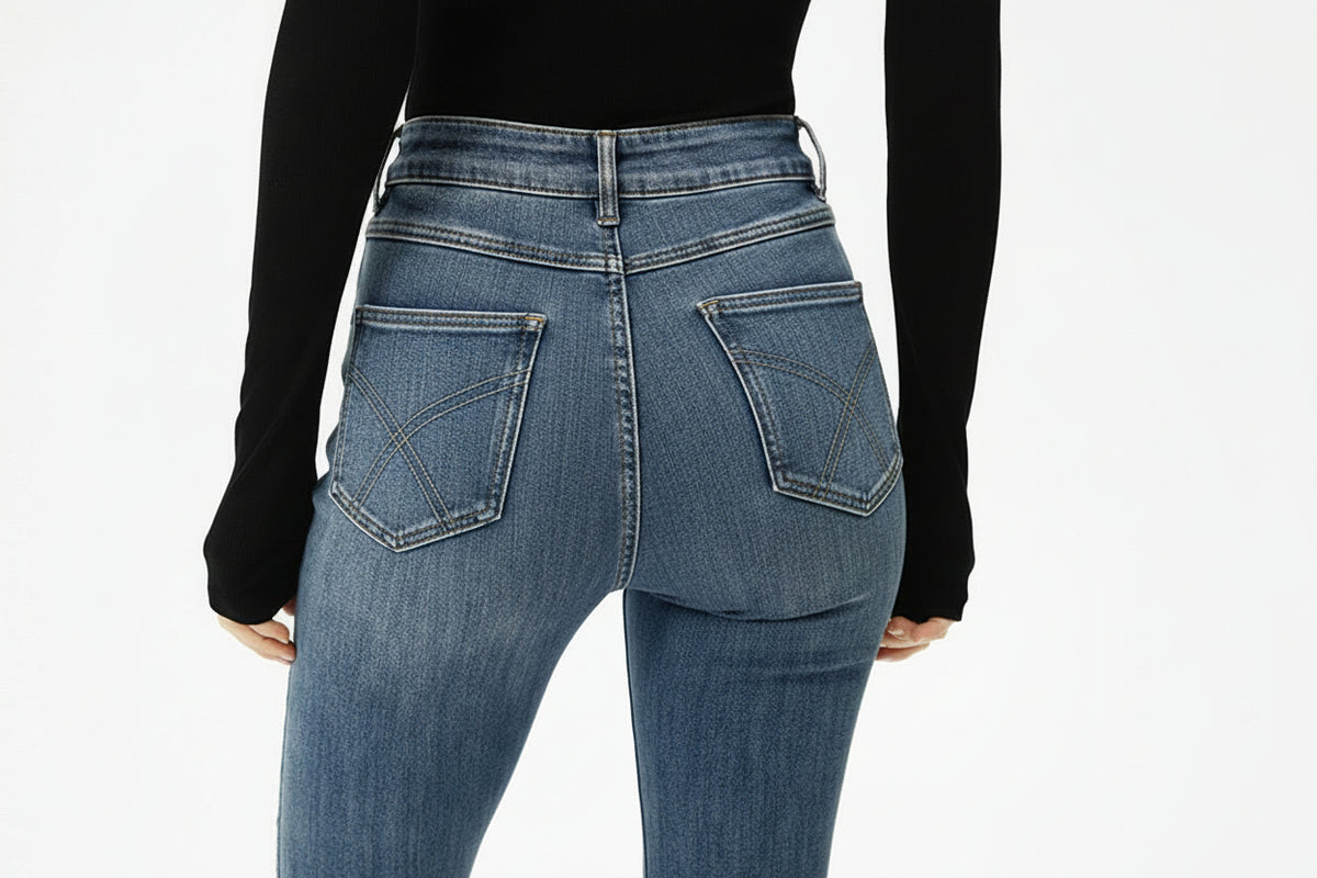 Women’s High-Waist Bootcut Jeans