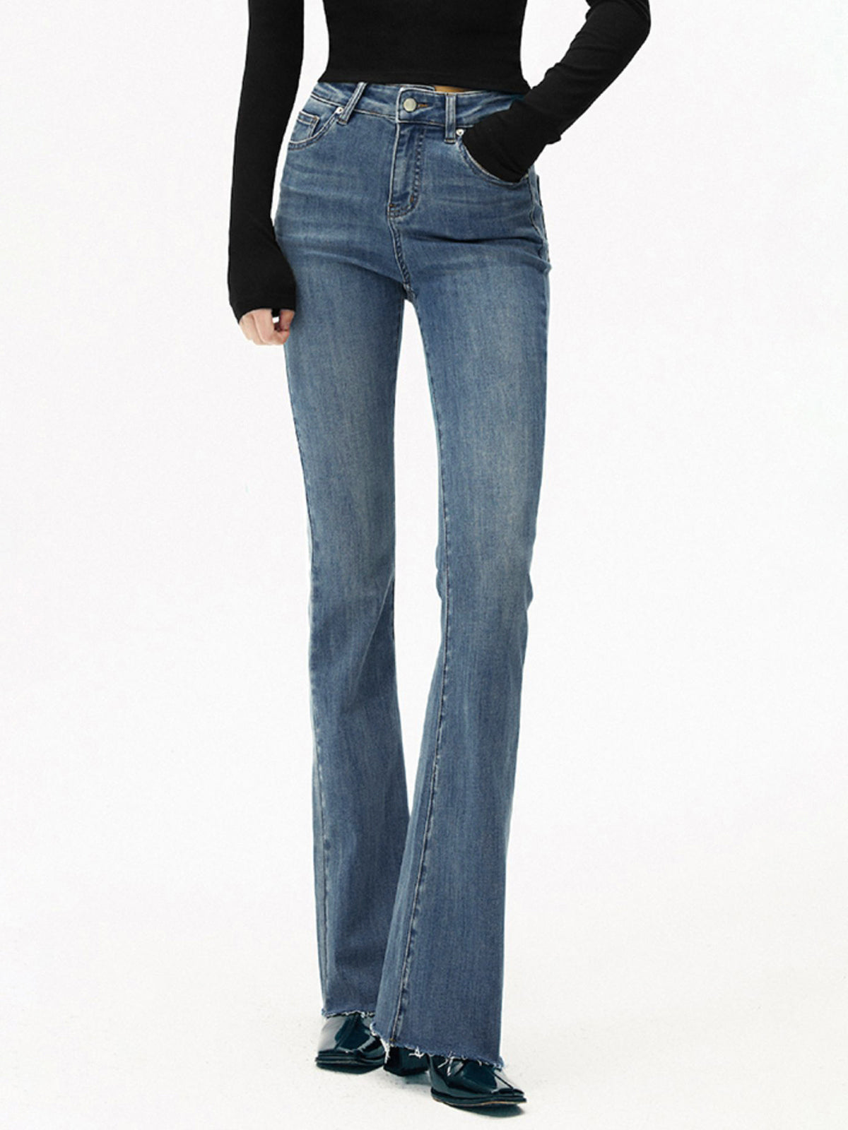 Women’s High-Waist Bootcut Jeans