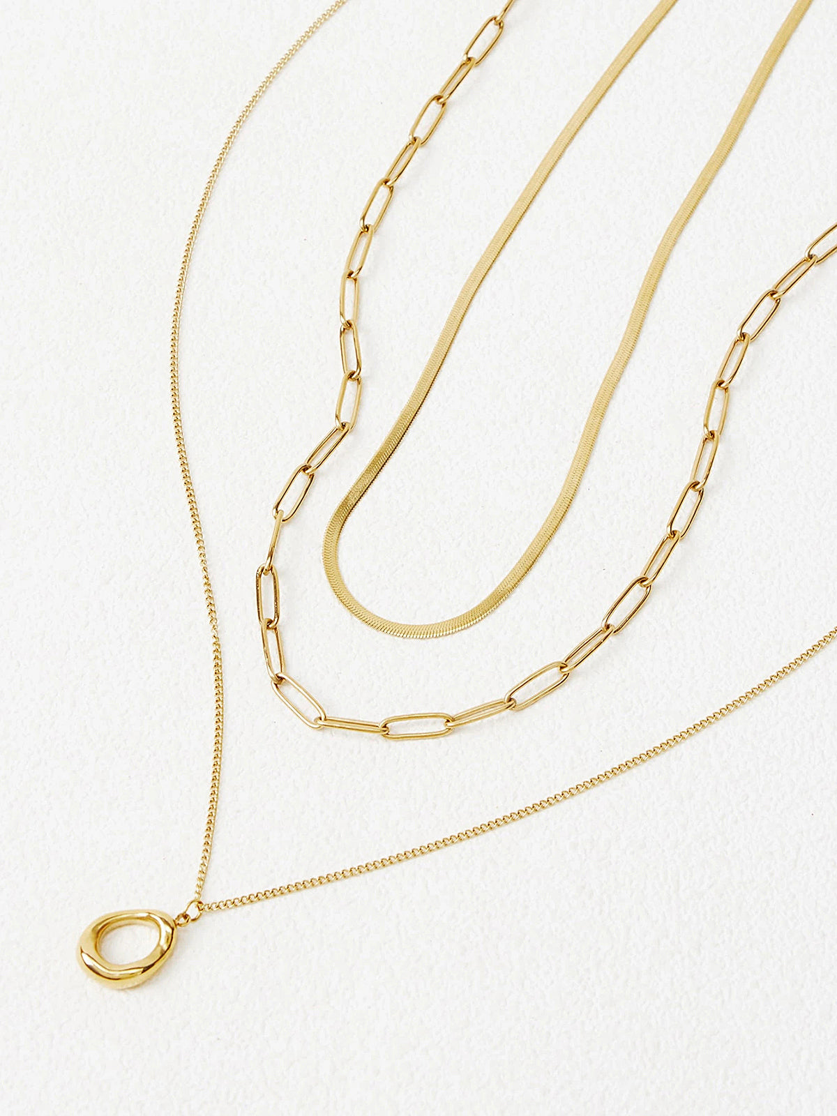 Women’s Layered Gold-Tone Necklace