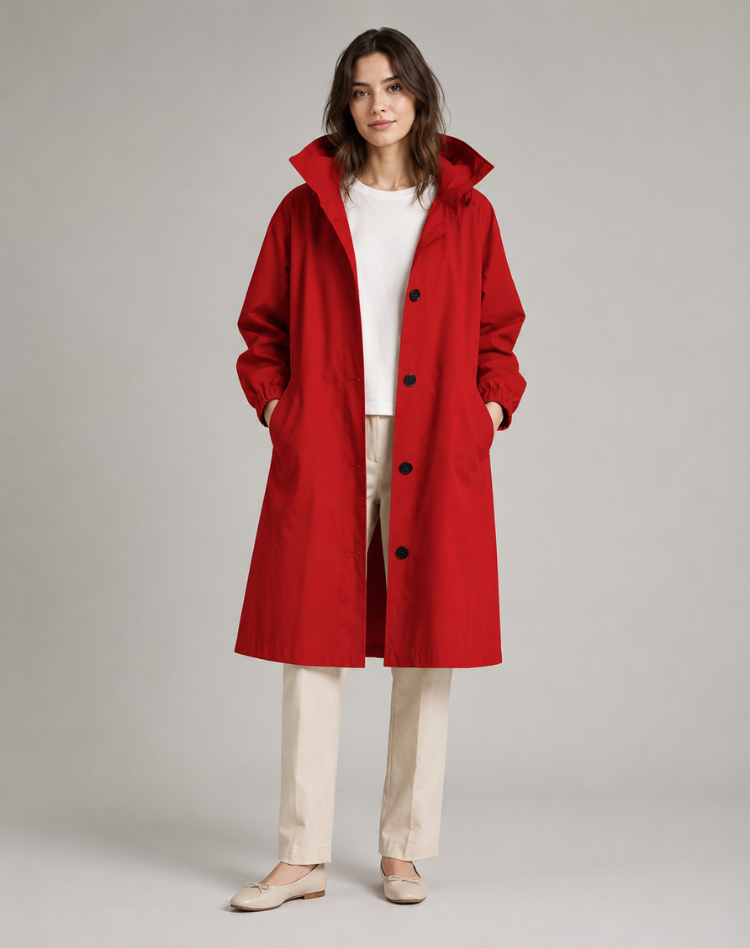 Women’s Lightweight Hooded Trench Coat