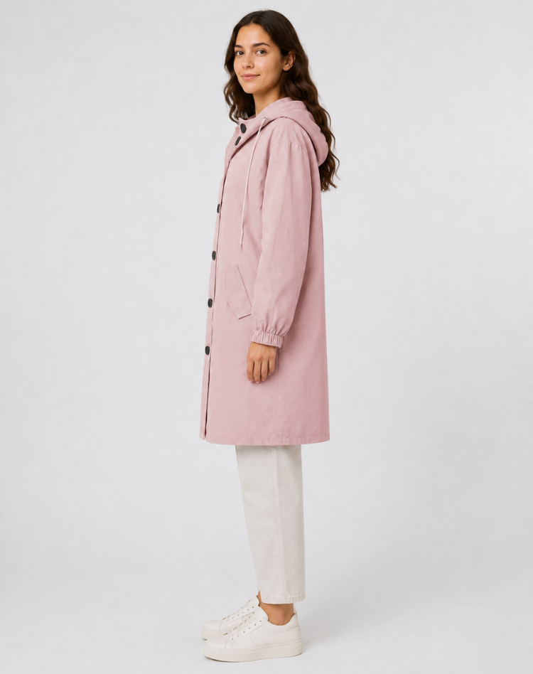 Women’s Lightweight Hooded Trench Coat