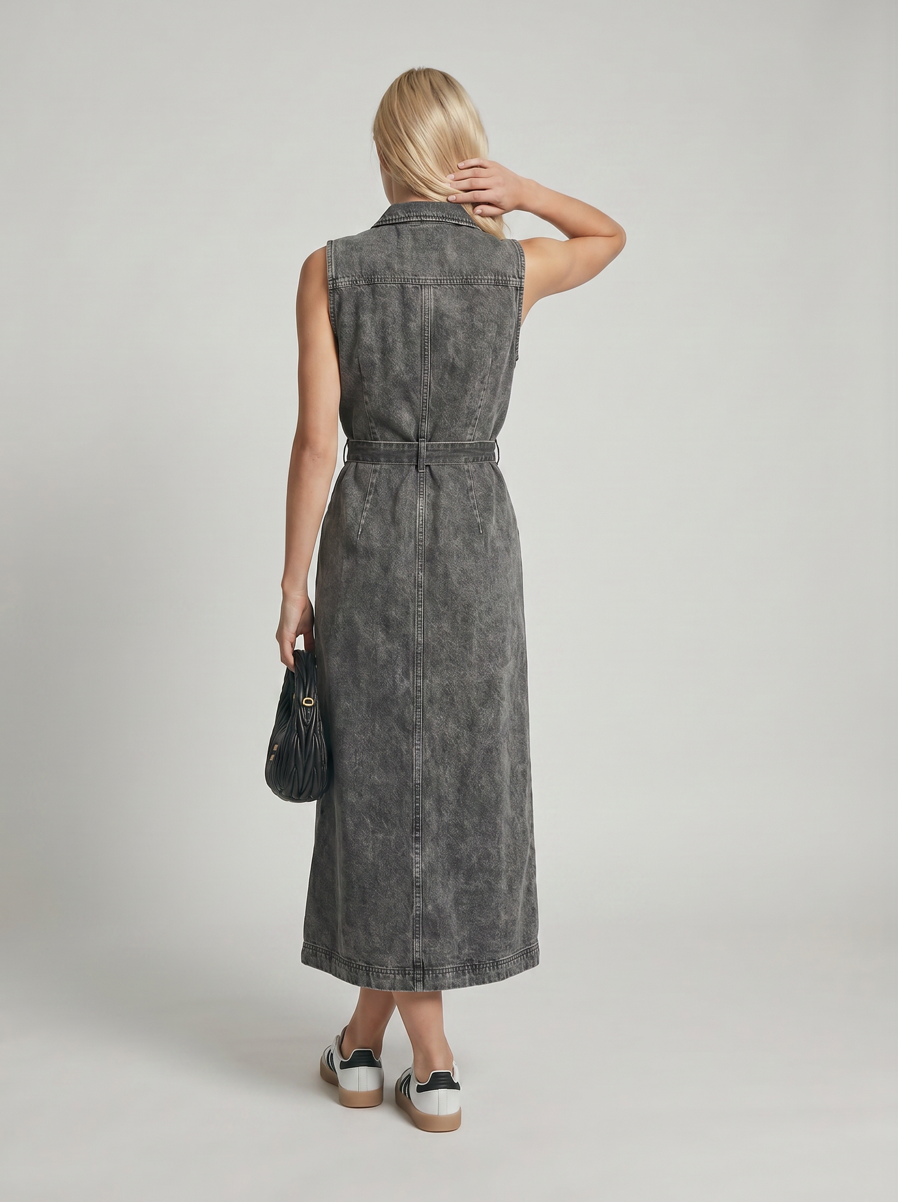 Women's Denim Maxi Dress