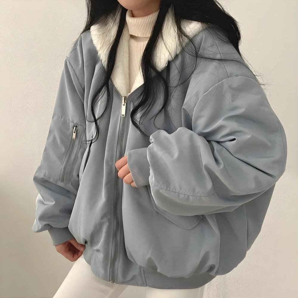 Women’s Reversible Hooded Teddy Jacket
