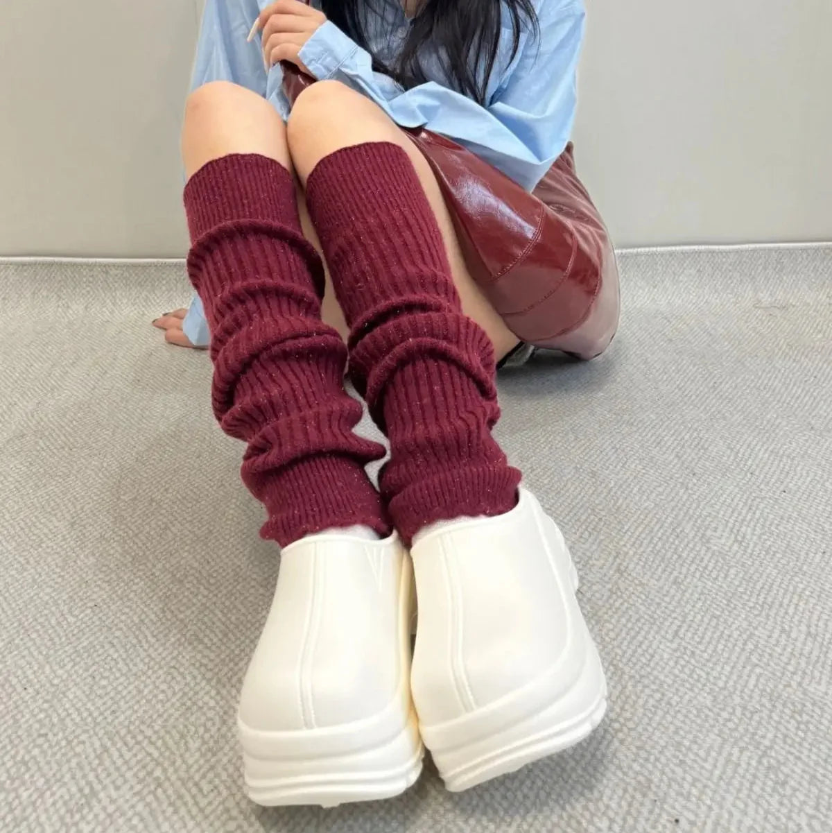 Women's Ribbed Knit Leg Warmers