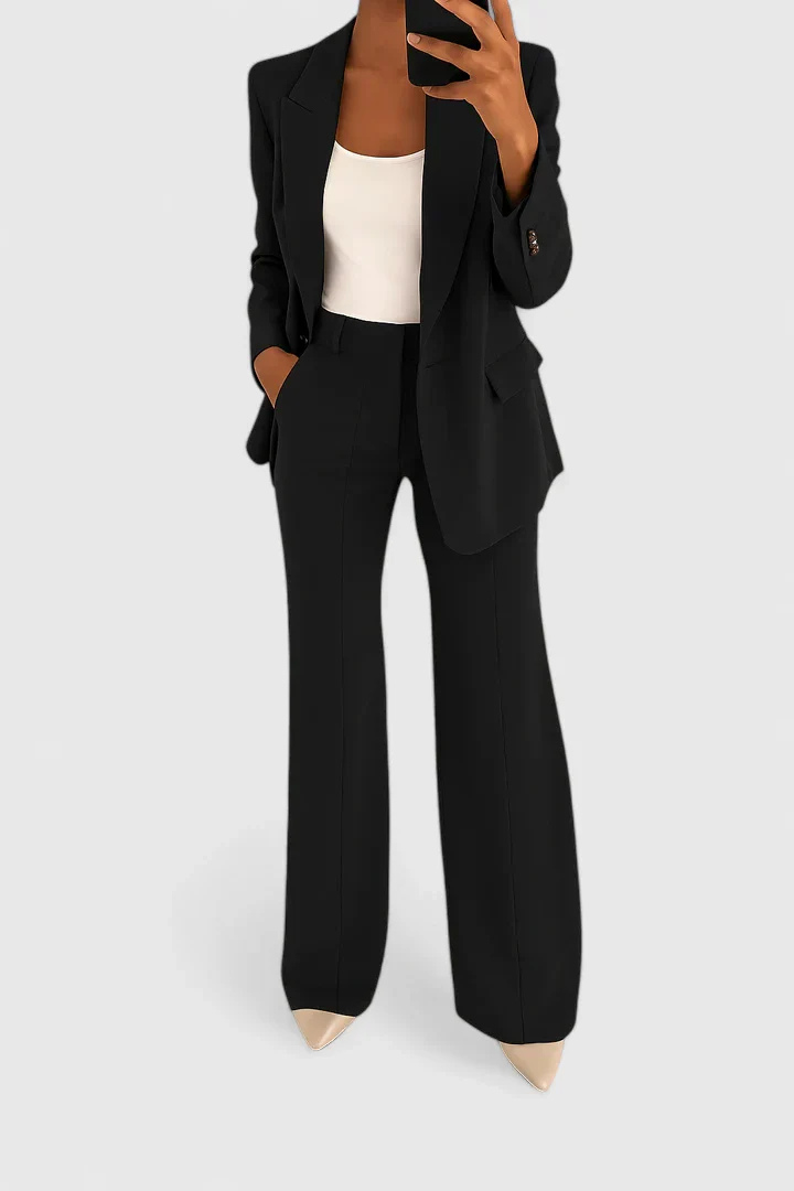 Women’s Suit Set with Flare Pants