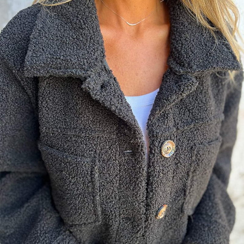 Women’s Teddy Coat with Pockets