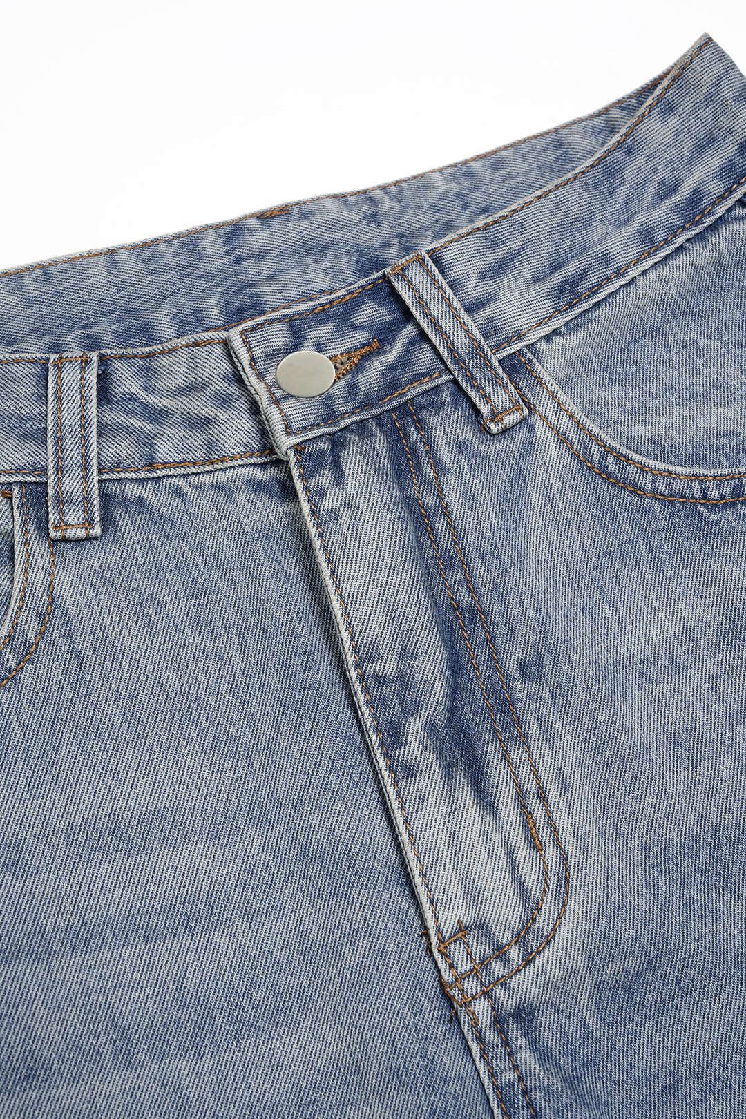 Women’s Wide-Leg Jeans with Metallic Details