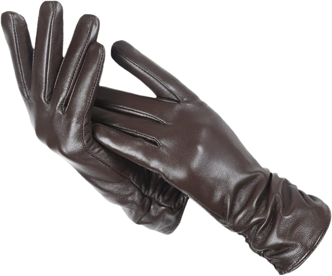 Wool-Lined Leather Gloves