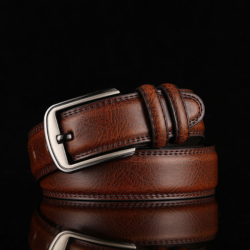 Men's Classic Pin Buckle Dress Belt