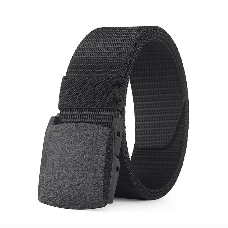 Men's Adjustable Woven Belt with Slide Buckle