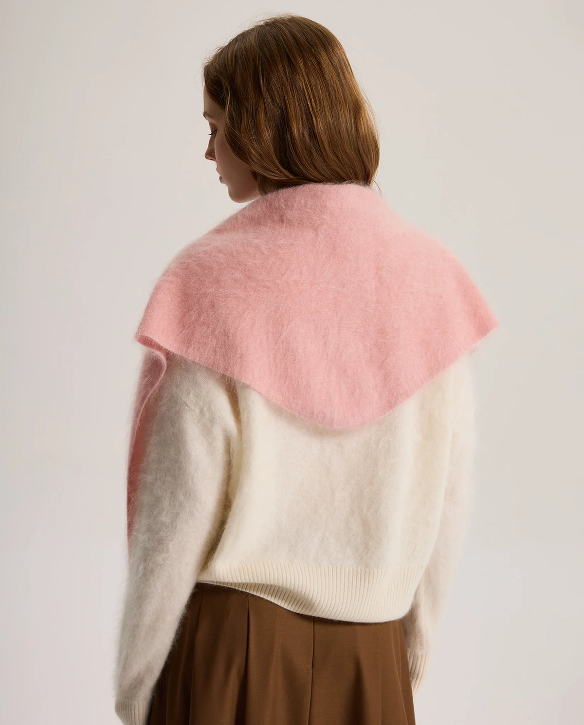 Women's Brushed Knit Triangle Shawl Scarf