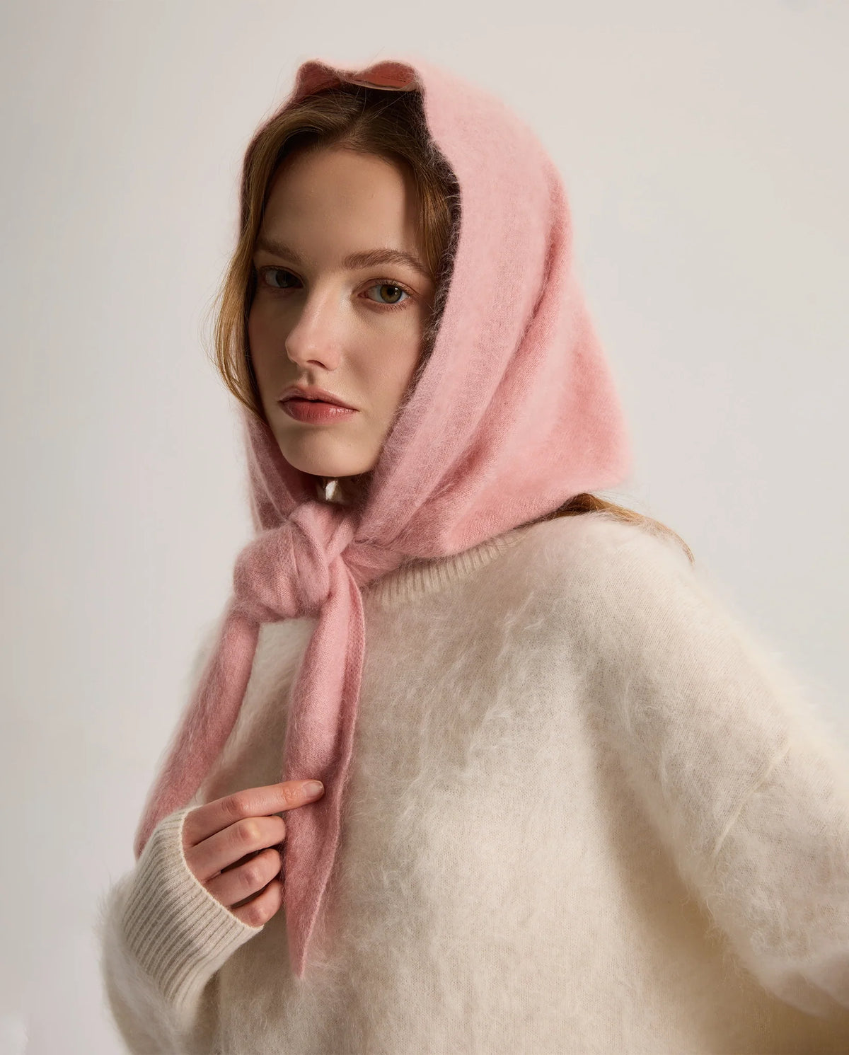 Women's Brushed Knit Triangle Shawl Scarf