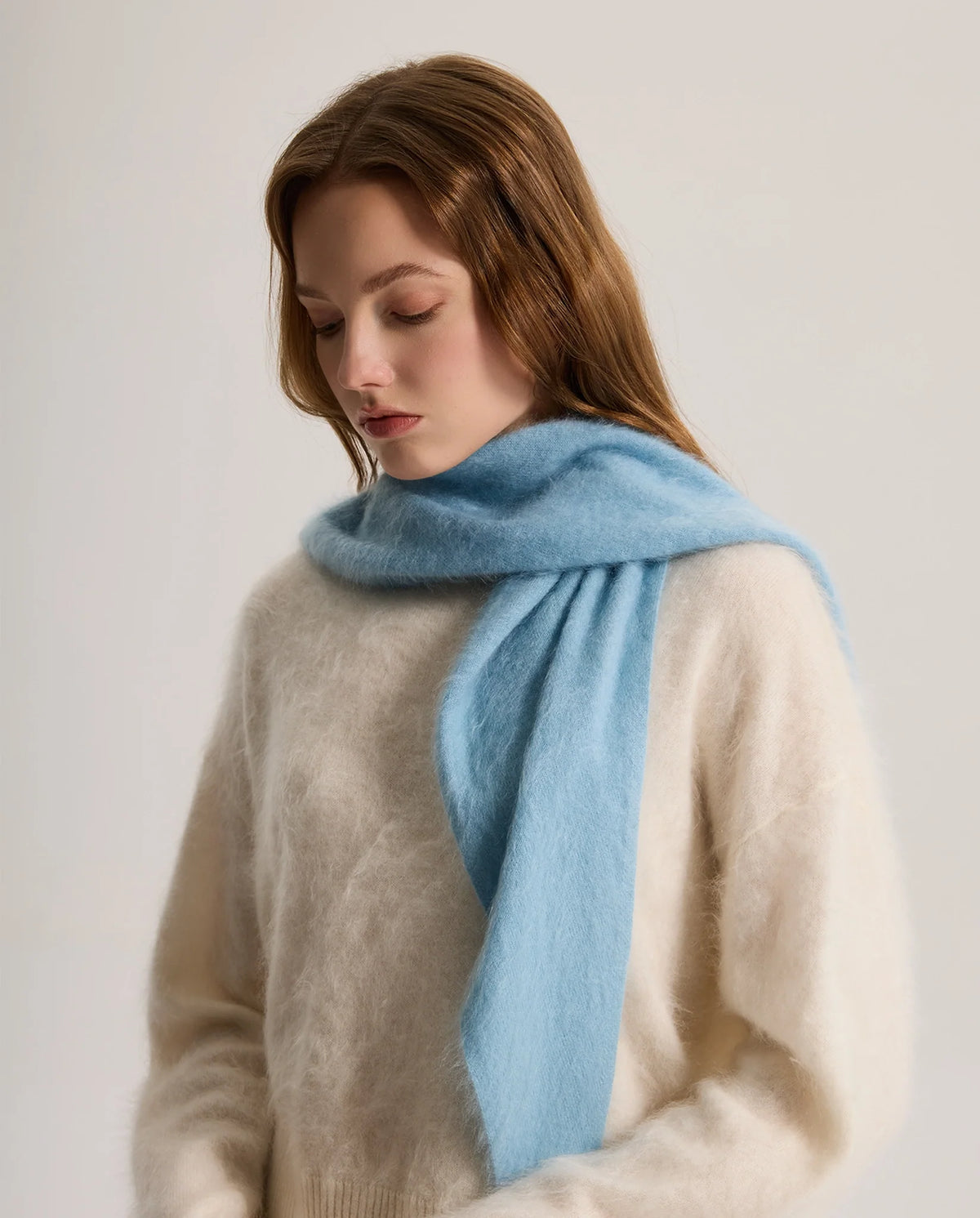 Women's Brushed Knit Triangle Shawl Scarf