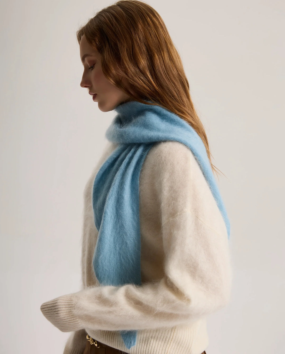Women's Brushed Knit Triangle Shawl Scarf