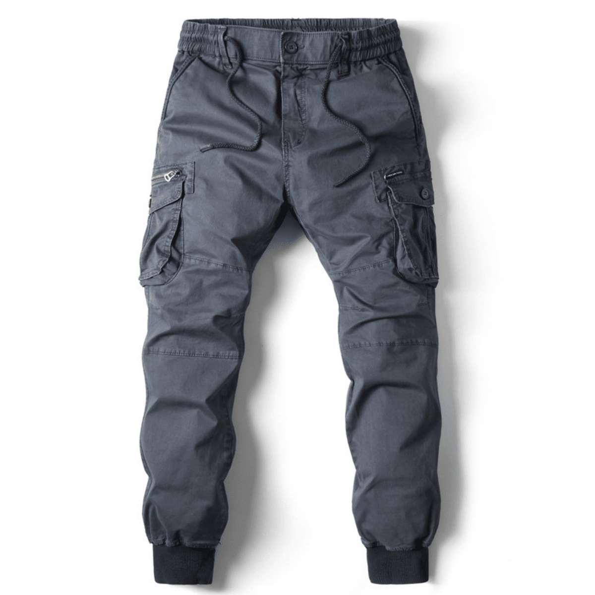 Men's Cuffed Cargo Joggers with Snap Pockets