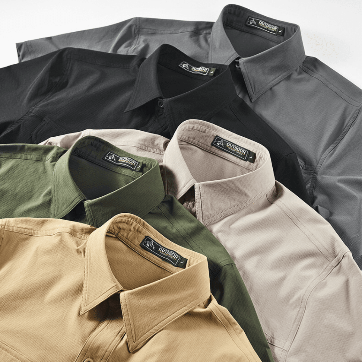 Men's Short Sleeve Cargo Shirt with Chest Pockets