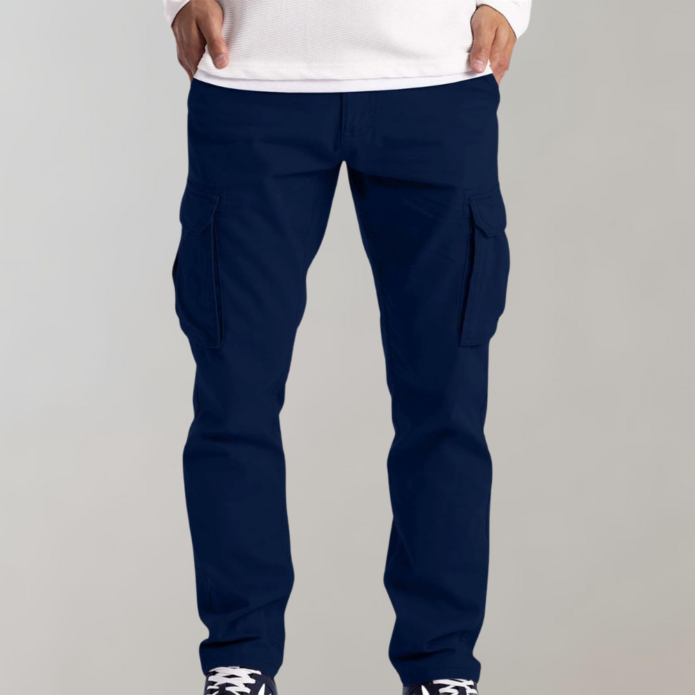 Men's Cargo Trousers with Functional Pockets