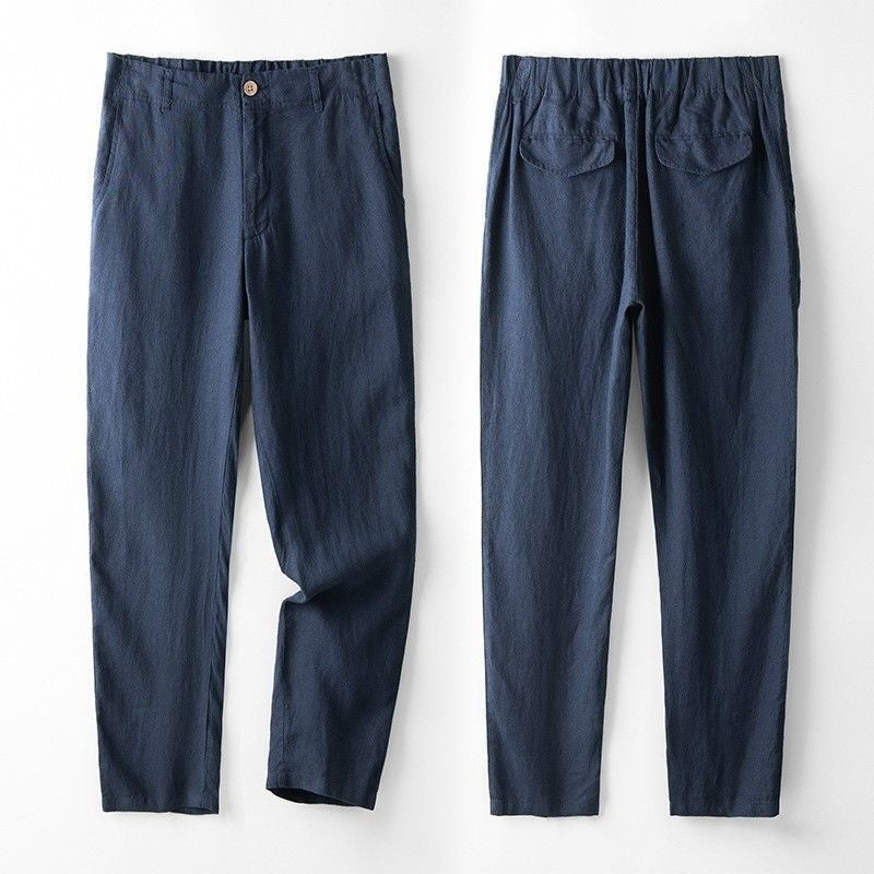 Men's Casual Two-Piece Suit with Patch Pockets