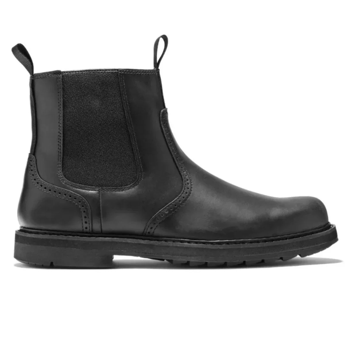 Men's Chelsea Boots with Side Zip and Lug Sole