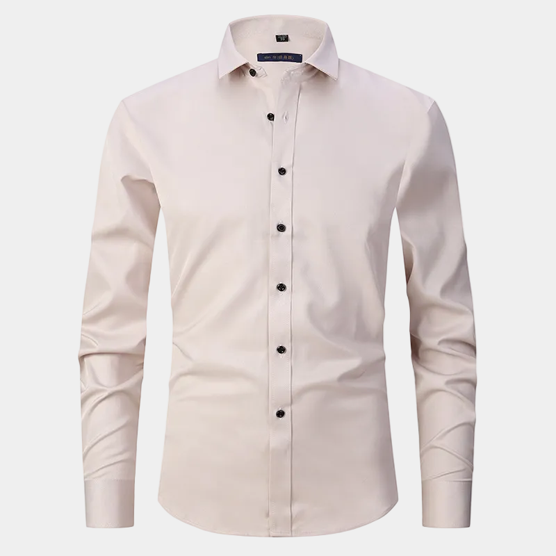 Men's Plain Long Sleeve Formal Shirt