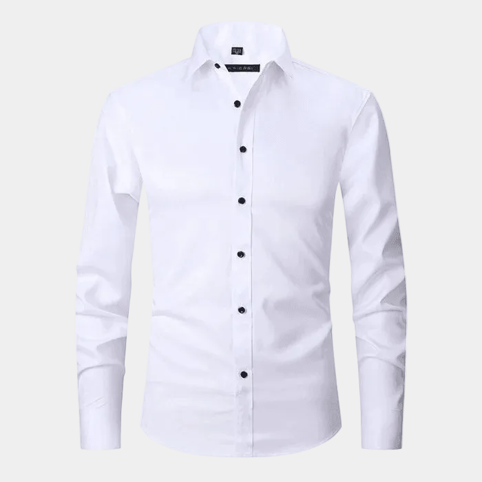 Men's Plain Long Sleeve Formal Shirt