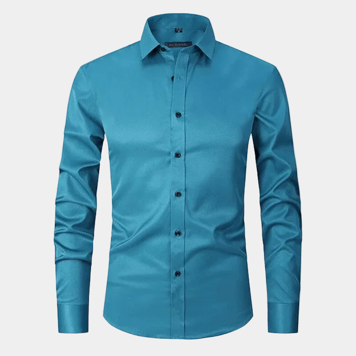 Men's Plain Long Sleeve Formal Shirt