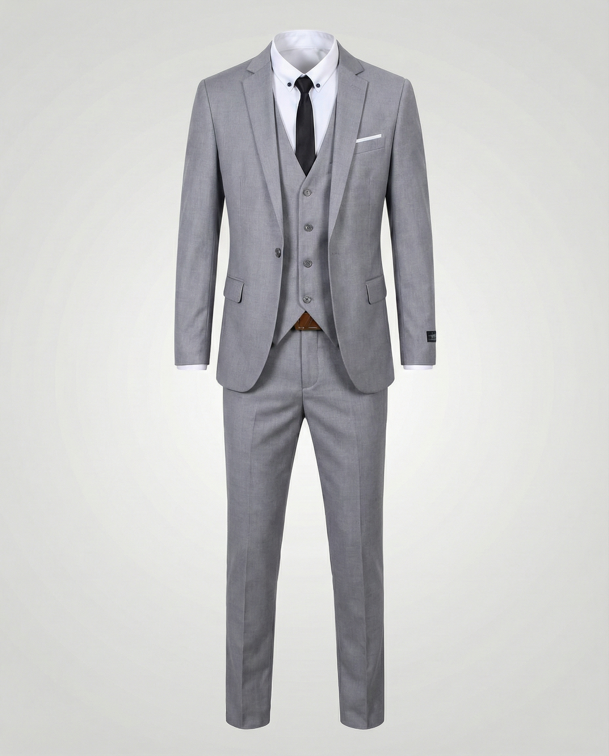 Men's Classic Tailored Three-Piece Formal Suit