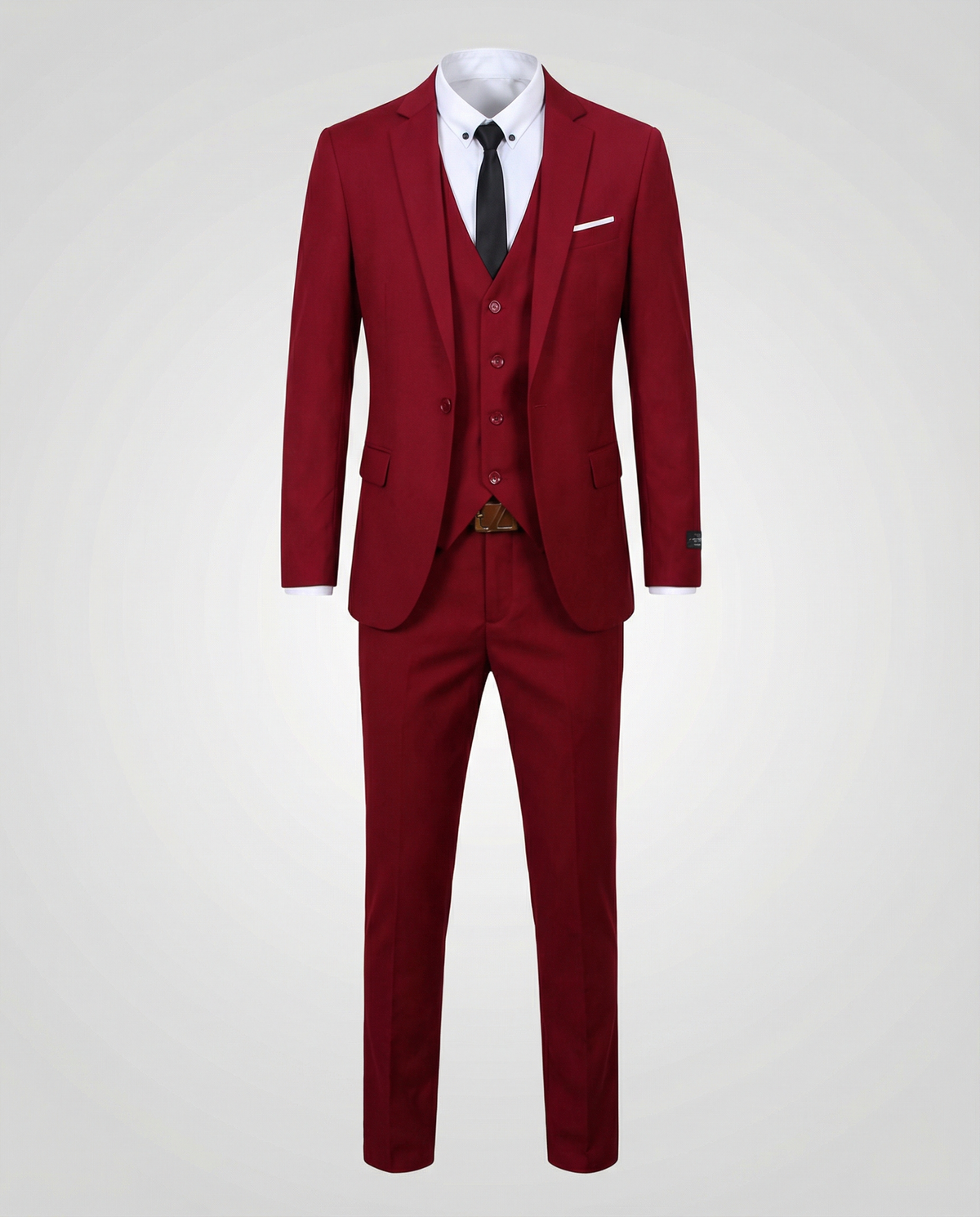 Men's Classic Tailored Three-Piece Formal Suit