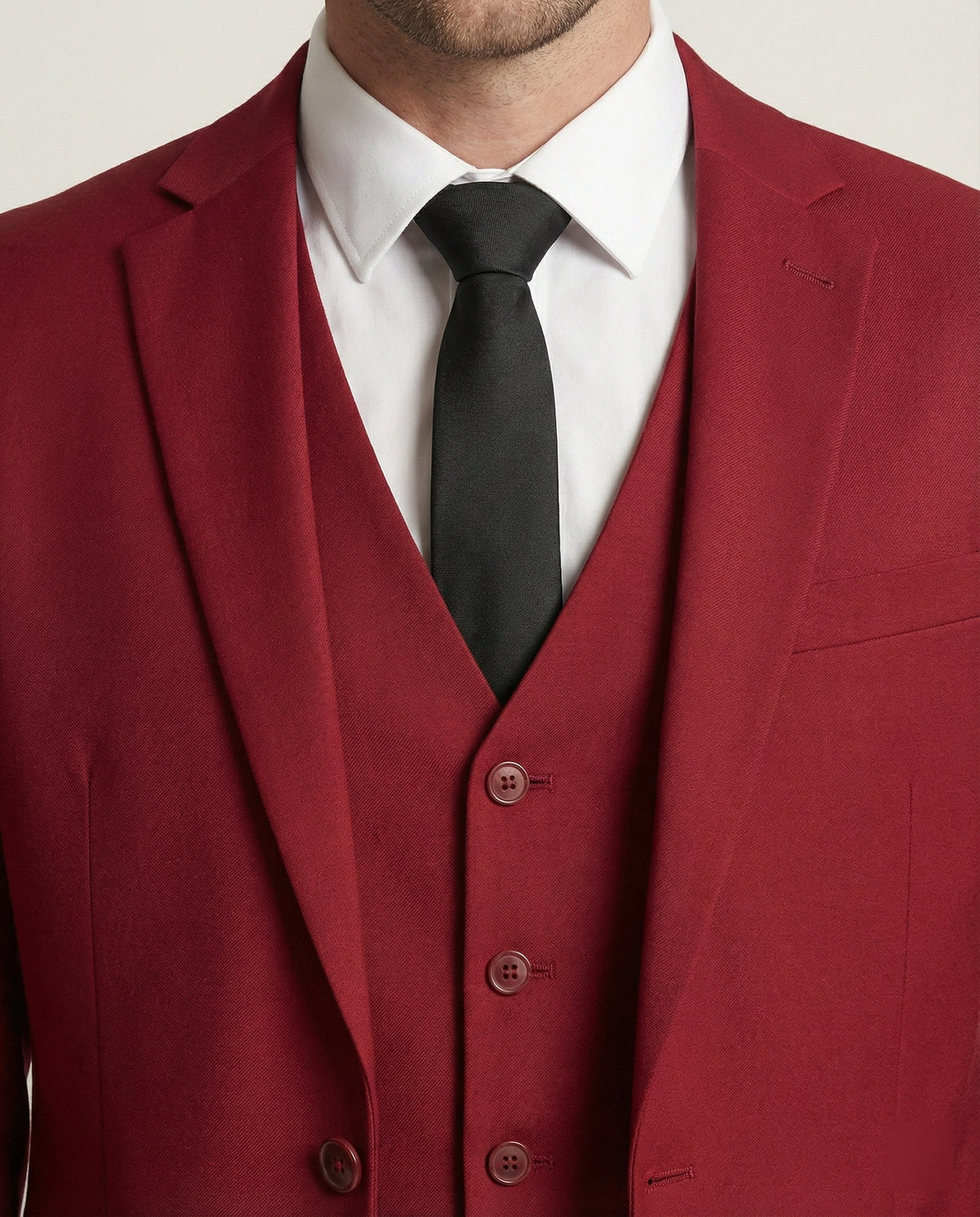 Men's Classic Tailored Three-Piece Formal Suit