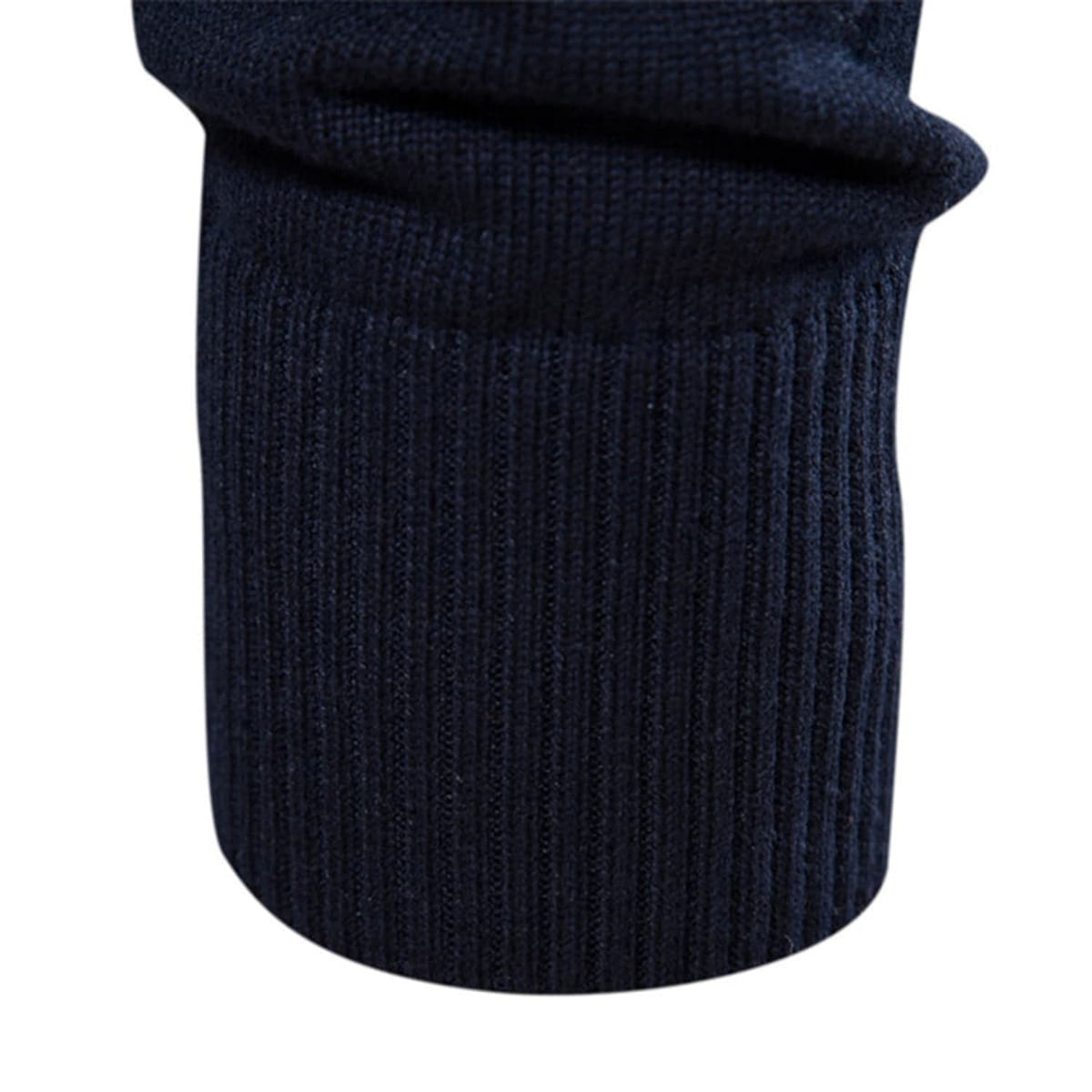 Men's Colour-Block Quarter-Zip Knit Jumper