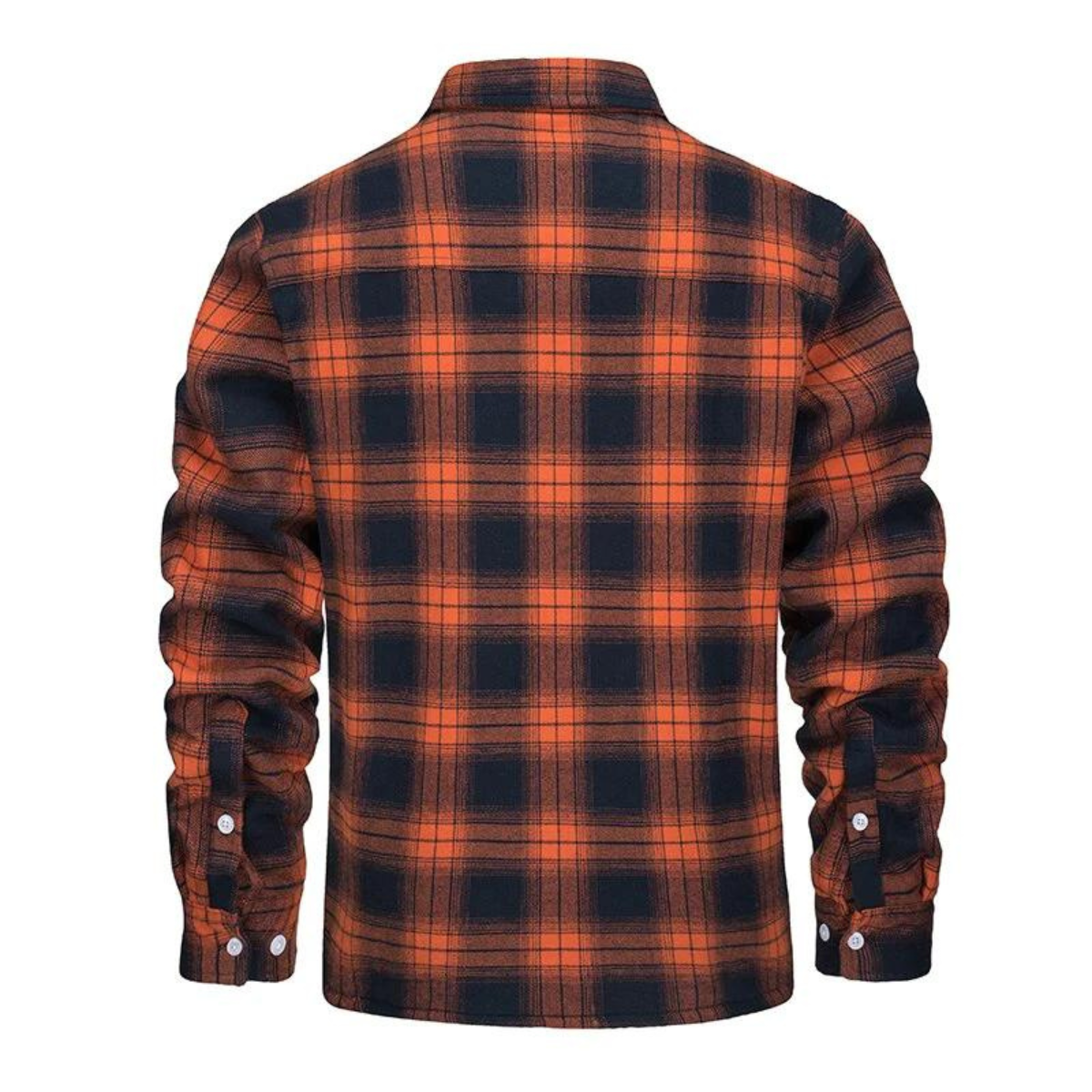 Men's Fleece Lined Check Shirt Jacket