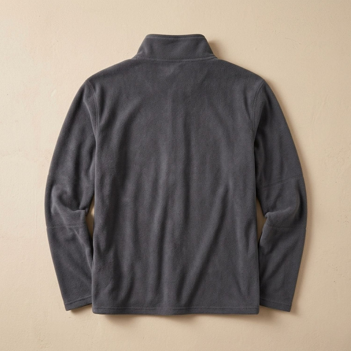 Men's Fleece Quarter-Zip Pullover with Stand Collar