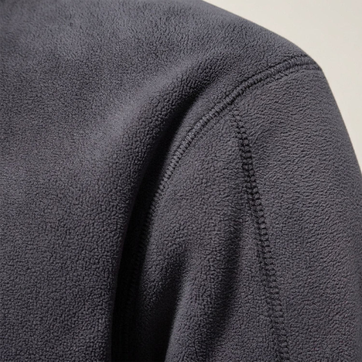 Men's Fleece Quarter-Zip Pullover with Stand Collar