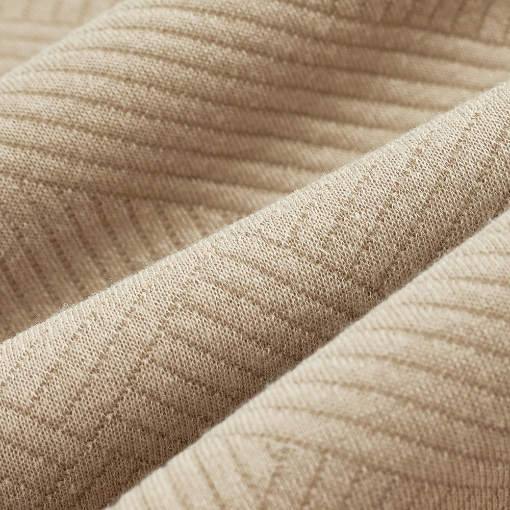 Men's Half-Zip Jacquard Knit Polo Jumper