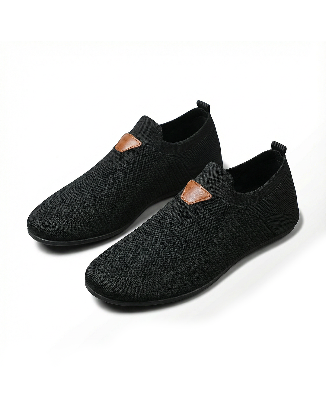 Men's Knit Slip-On Trainers with Rubber Sole