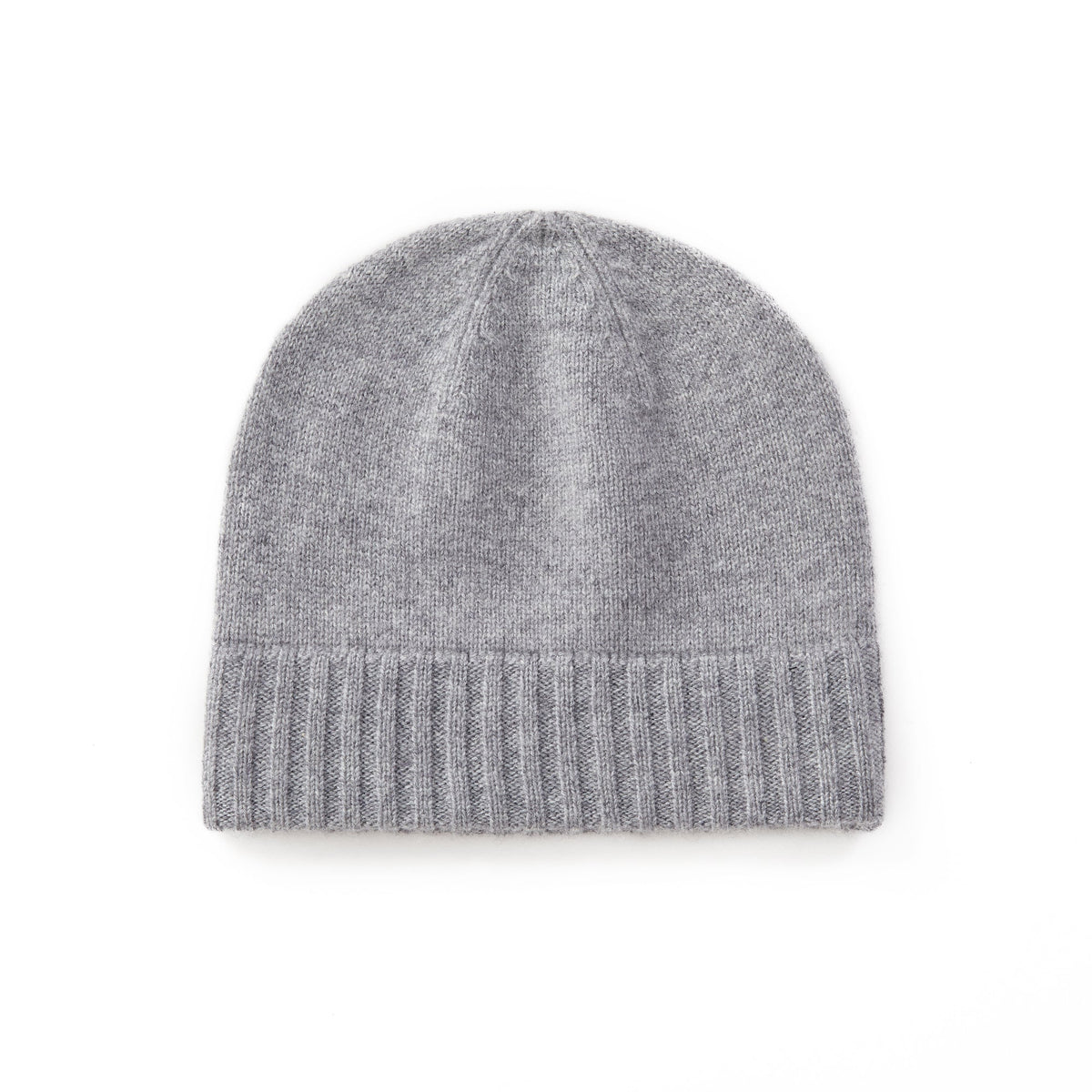 Men's Fine Knit Beanie Hat with Ribbed Cuff