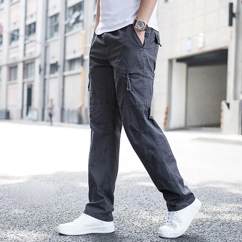Men's Multi-Pocket Cargo Combat Trousers