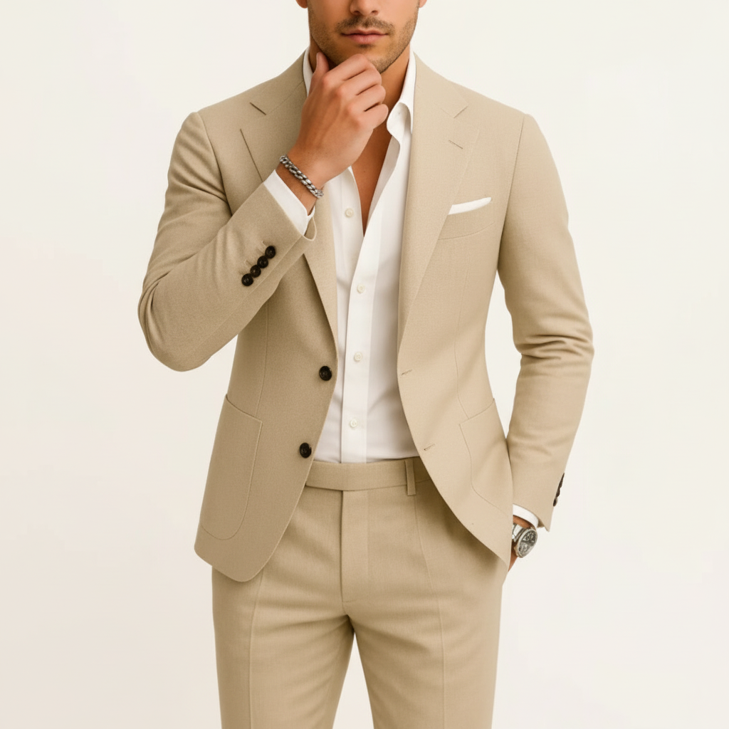 Men's Two-Button Two-Piece Formal Suit