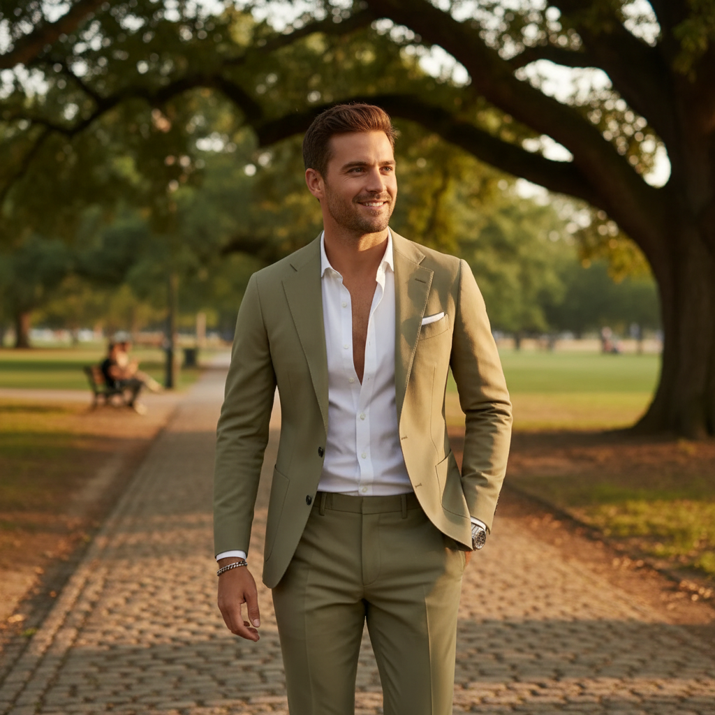Men's Two-Button Two-Piece Formal Suit