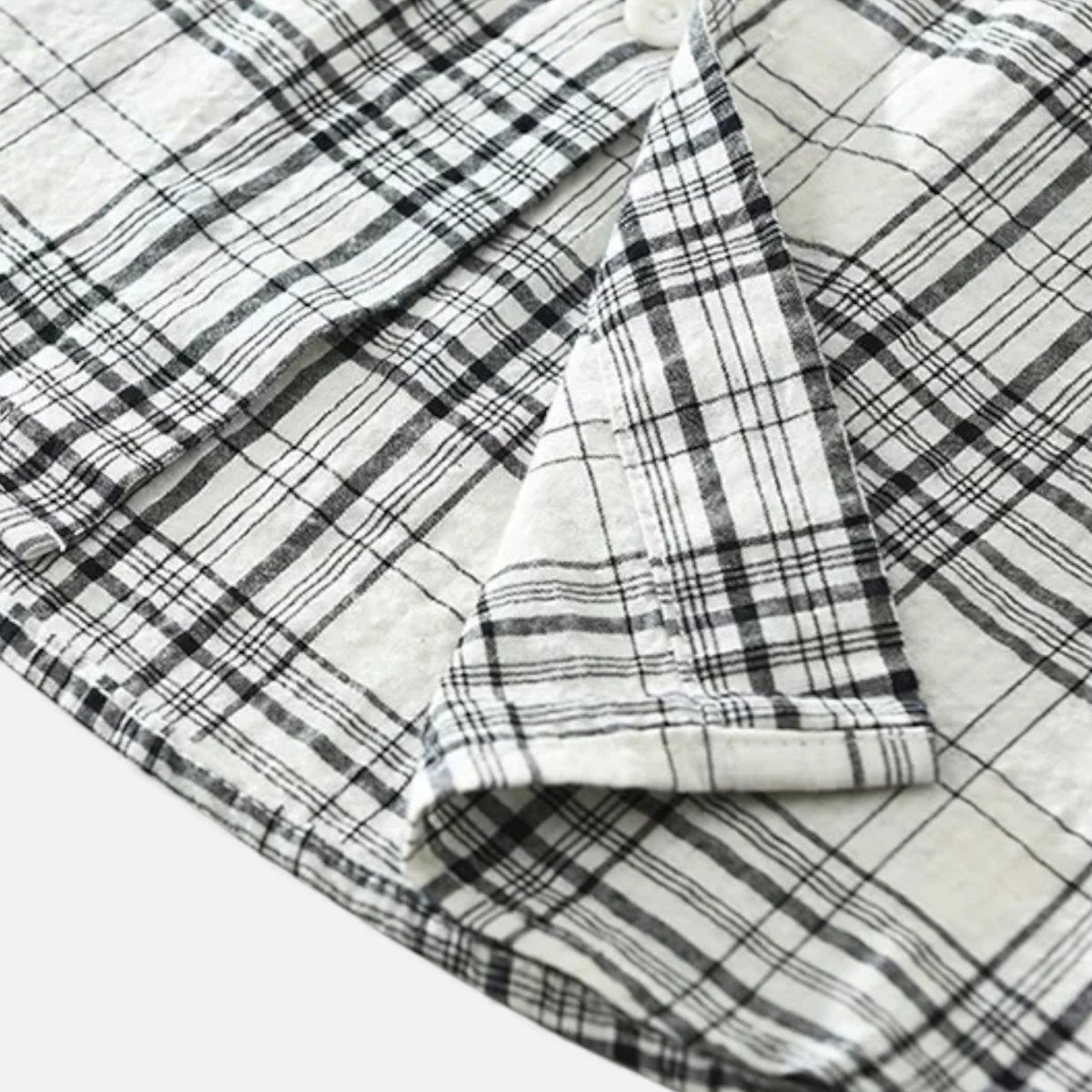 Men's Grey Check Long Sleeve Shirt