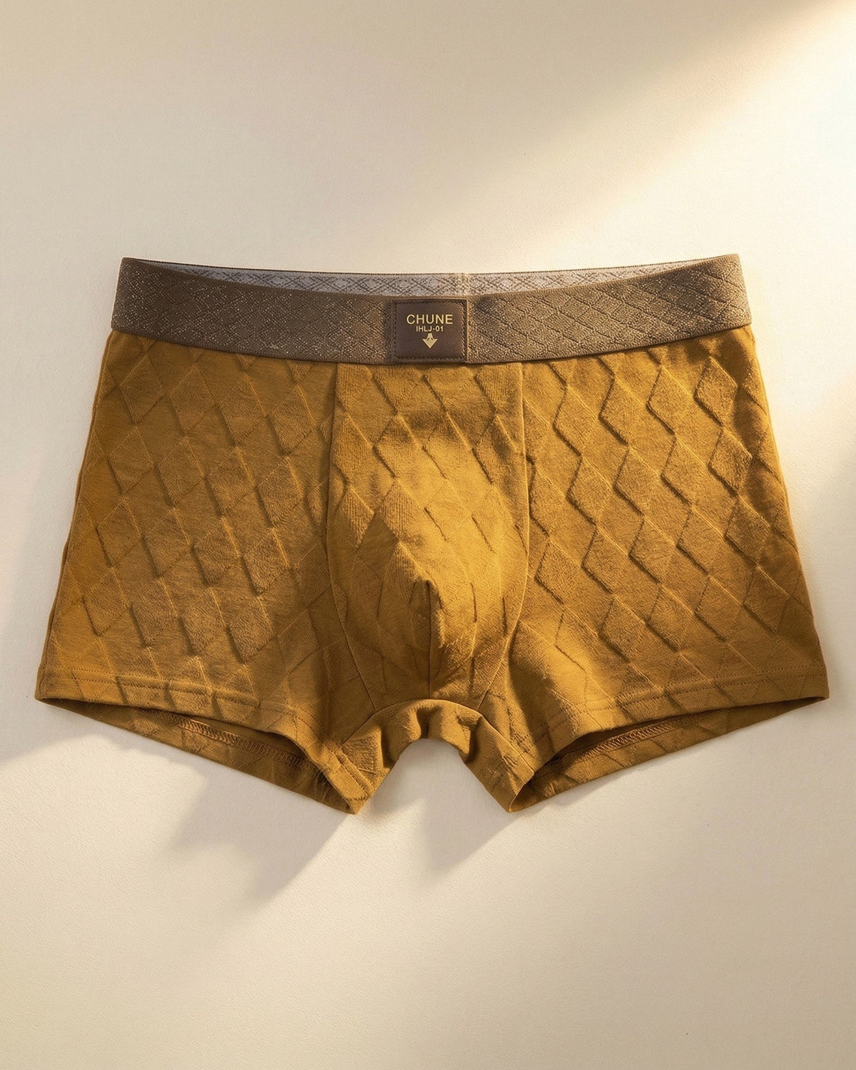 Men's Textured Boxer Briefs 3 Pack in Brown Tones