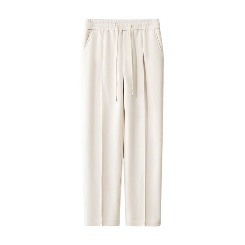 Men's Elasticated Waist Tapered Smart Trousers
