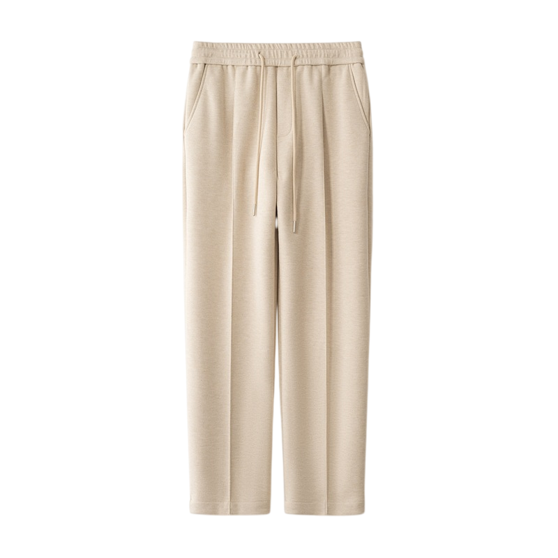 Men's Elasticated Waist Tapered Smart Trousers