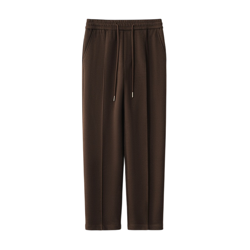Men's Elasticated Waist Tapered Smart Trousers