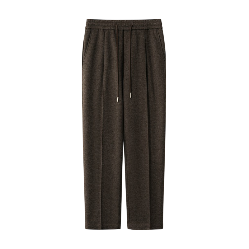 Men's Elasticated Waist Tapered Smart Trousers