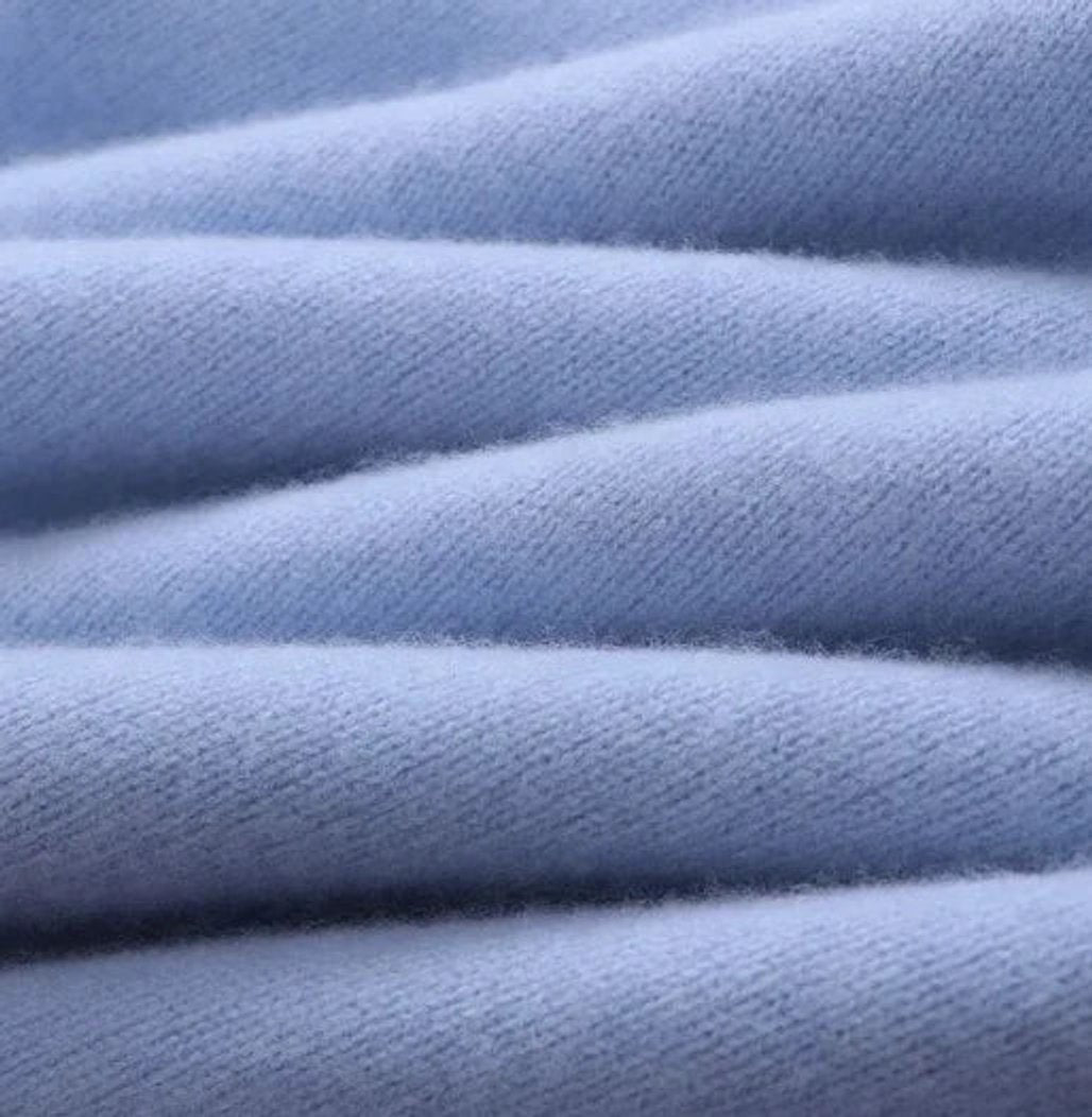 Men's Crew Neck Knitted Jumper in Light Blue
