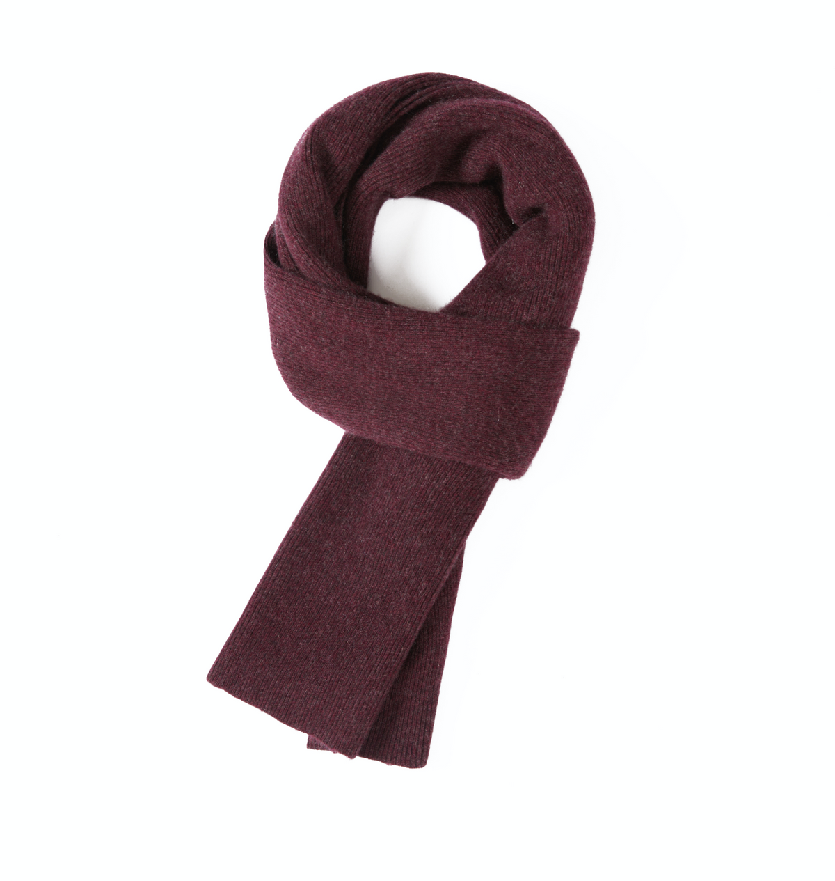 Men's Long Ribbed Knit Winter Scarf