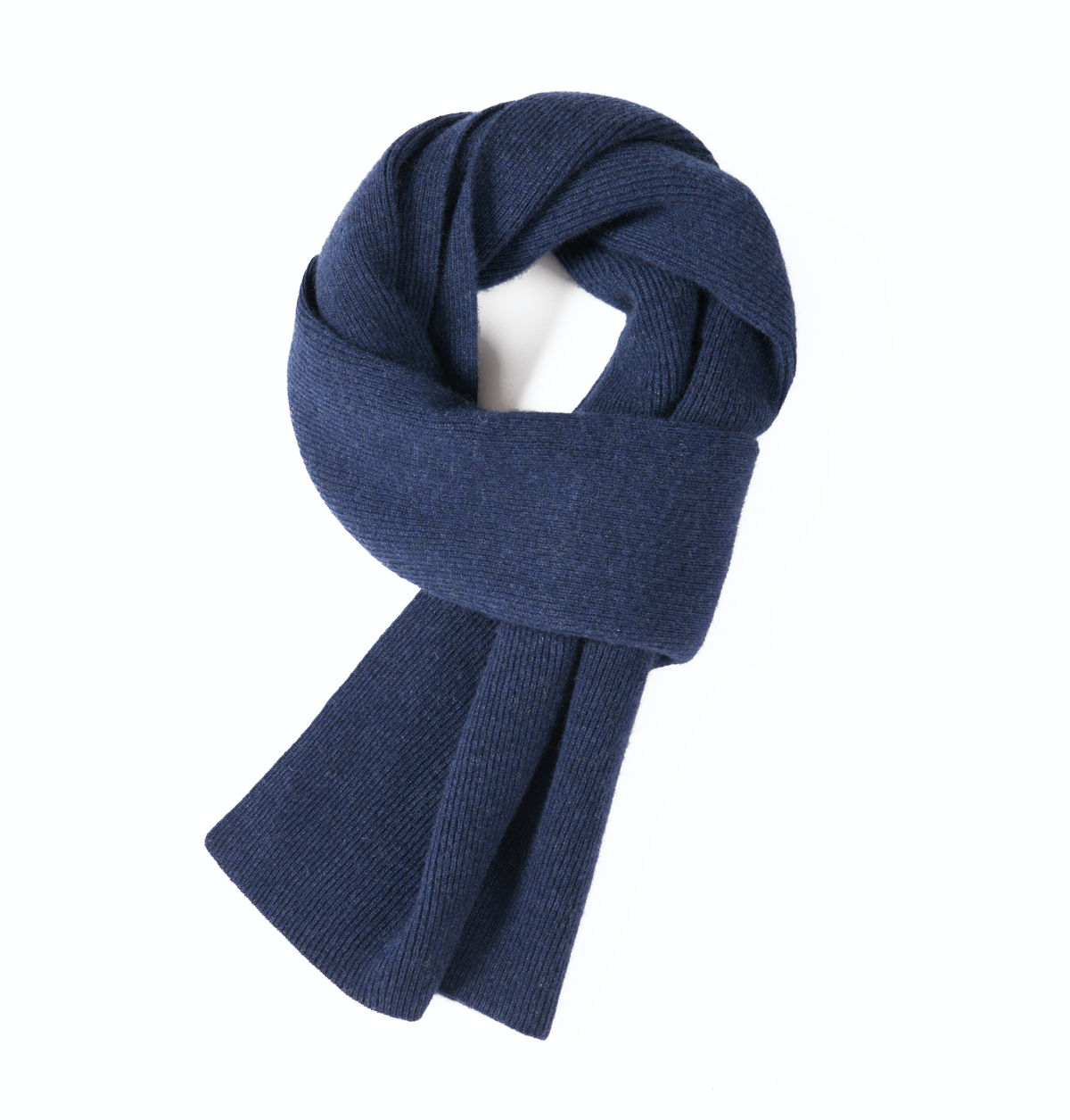 Men's Long Ribbed Knit Winter Scarf